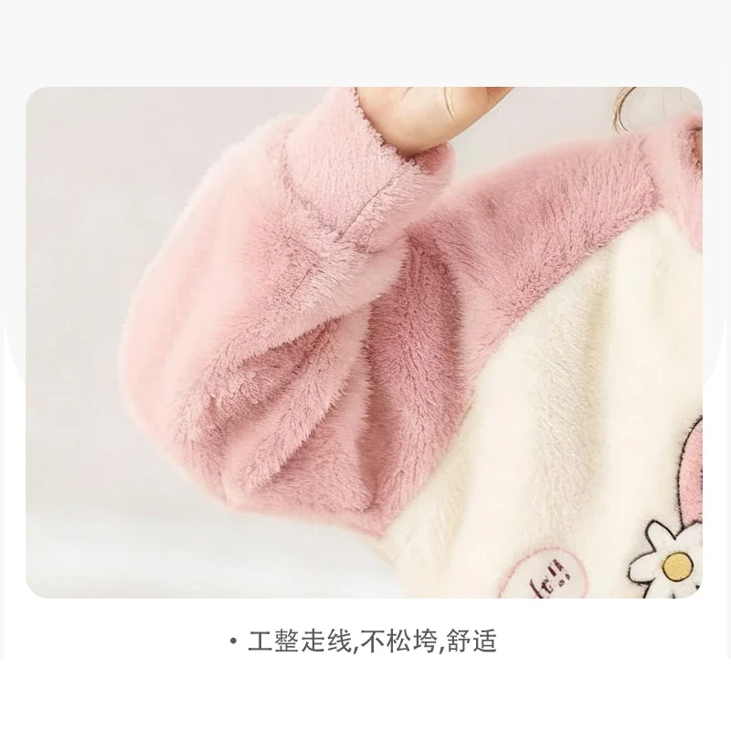 🔥儿童睡衣珊瑚绒法兰秋冬季加绒女童女