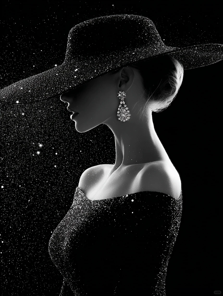 AI美女-闪闪发光的女孩