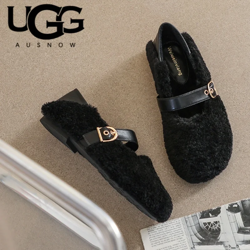 米色温柔感！UGG复古毛毛鞋太好穿了