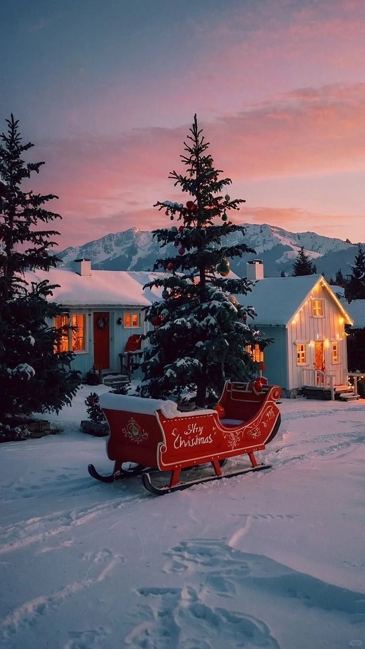 一组ins风圣诞雪景❄️