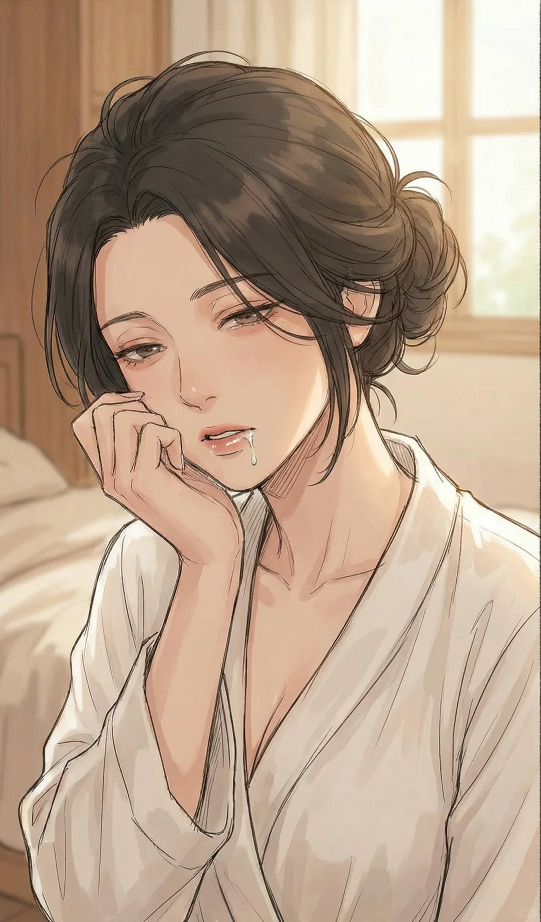 休息在家沙发上睡觉，敲门声响起