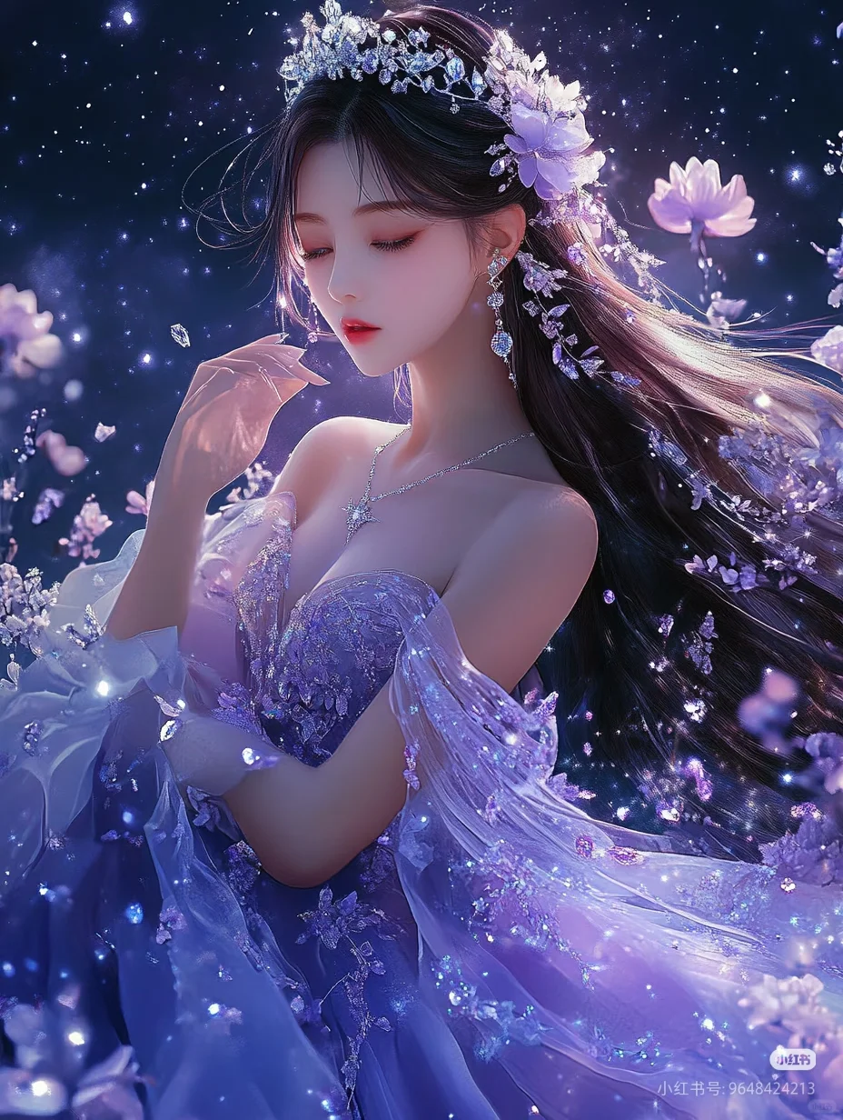 梦幻| 紫色 唯美动漫头像贴纸