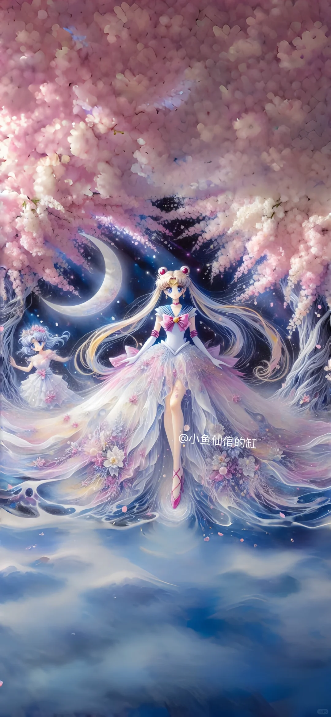 惊！美少女在百花下演绎绝美婚纱，美到窒息