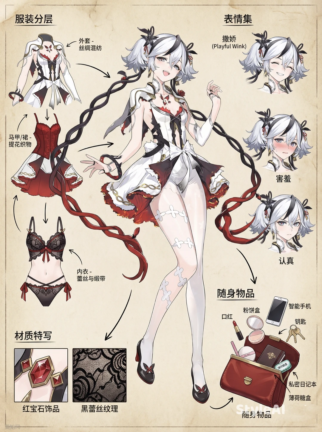 鸣潮角色椿的穿搭大揭秘