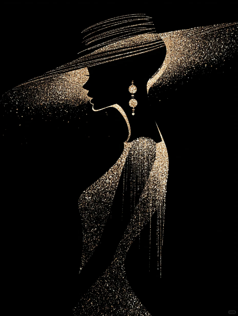 AI美女-闪闪发光的女孩