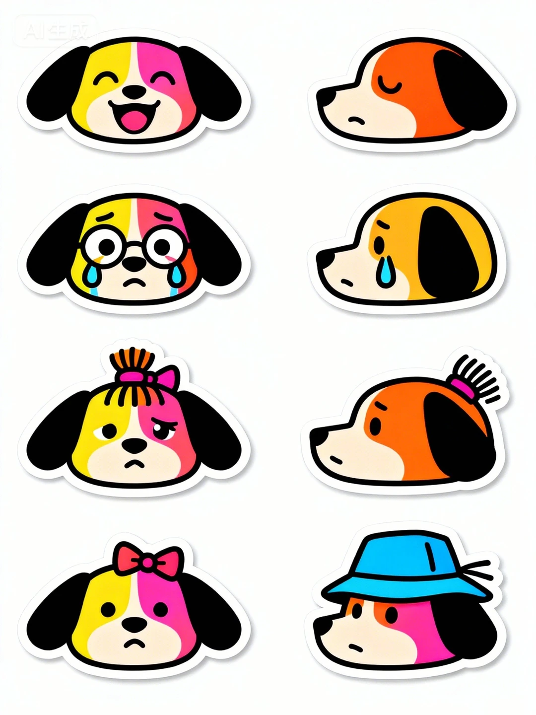 Midjourney-可爱狗狗表情包分享～