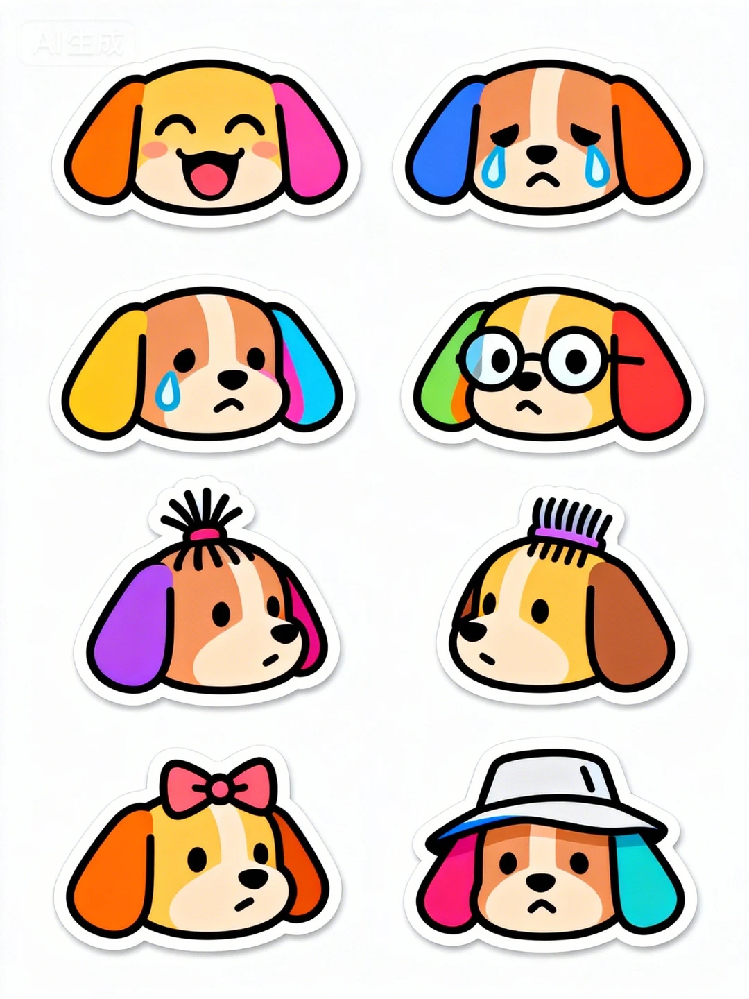 Midjourney-可爱狗狗表情包分享～