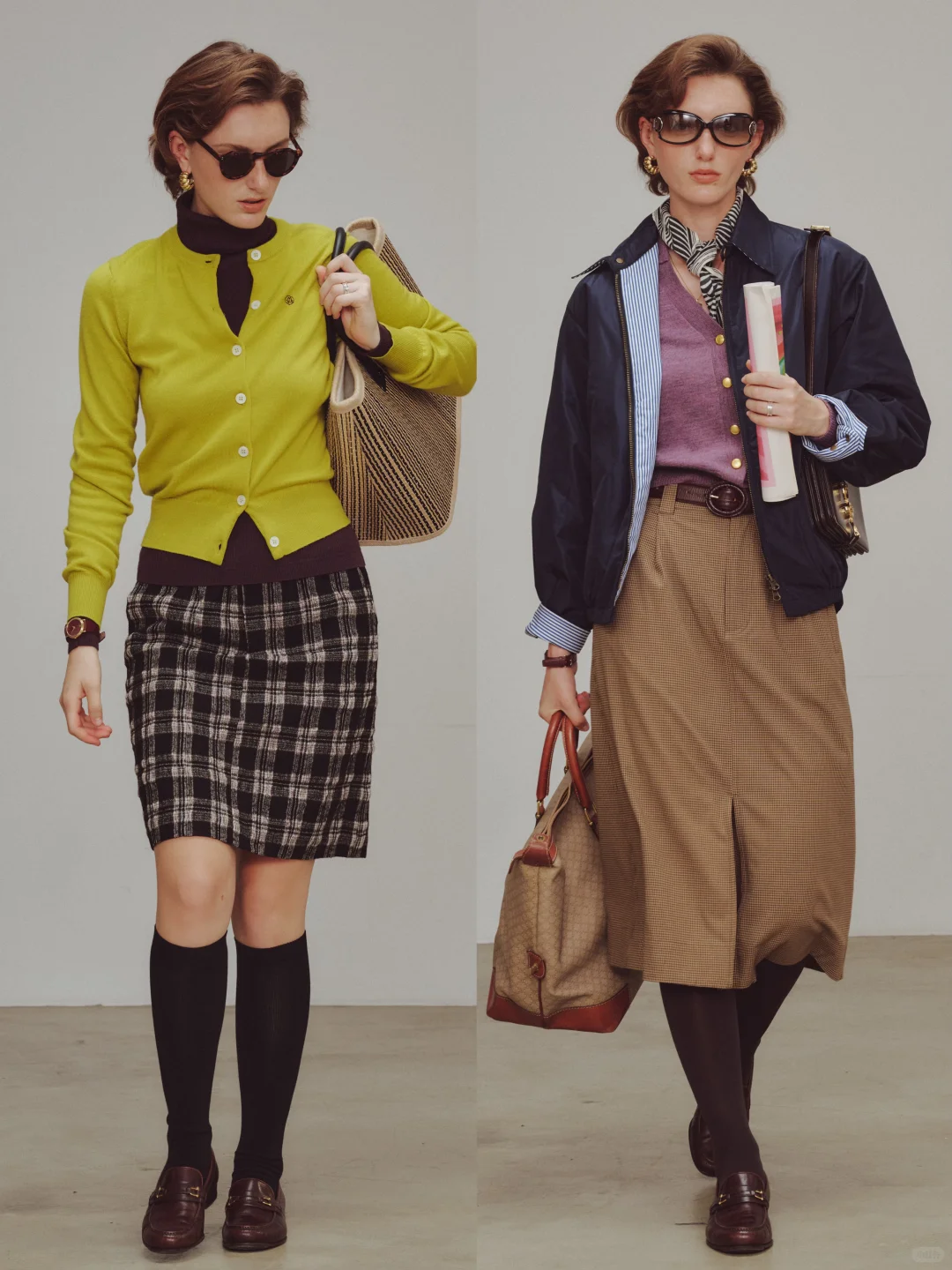 “90年代时尚编辑”知识分子穿搭：三所Vintage