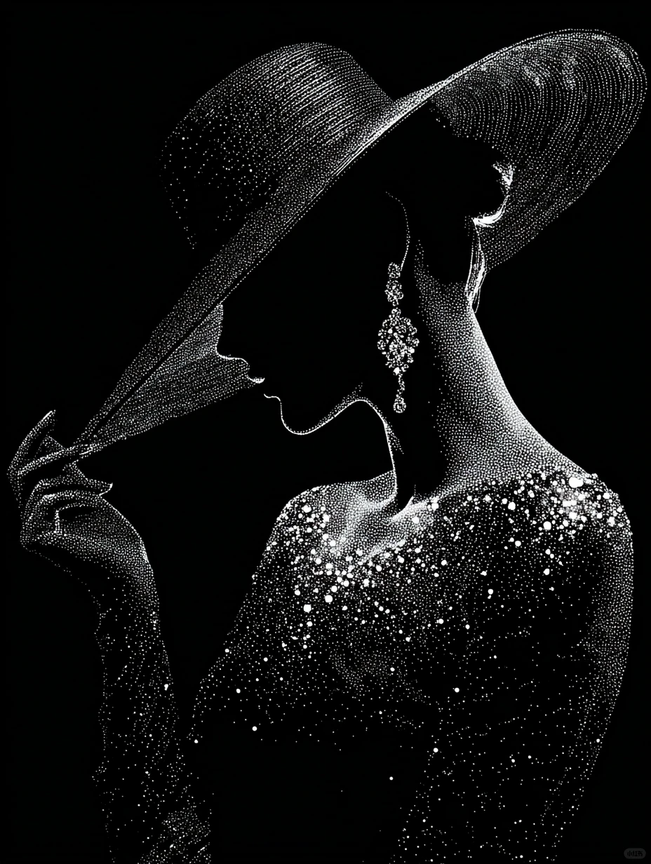 AI美女-闪闪发光的女孩