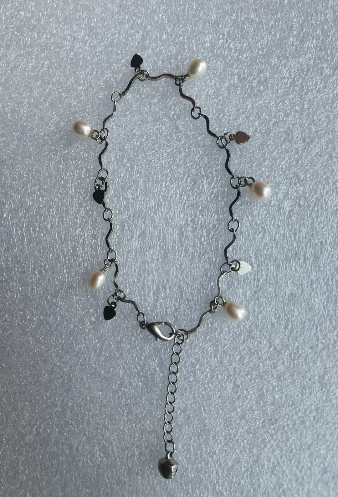 白色天然珍珠脚链！秒杀价38元每条包邮！购