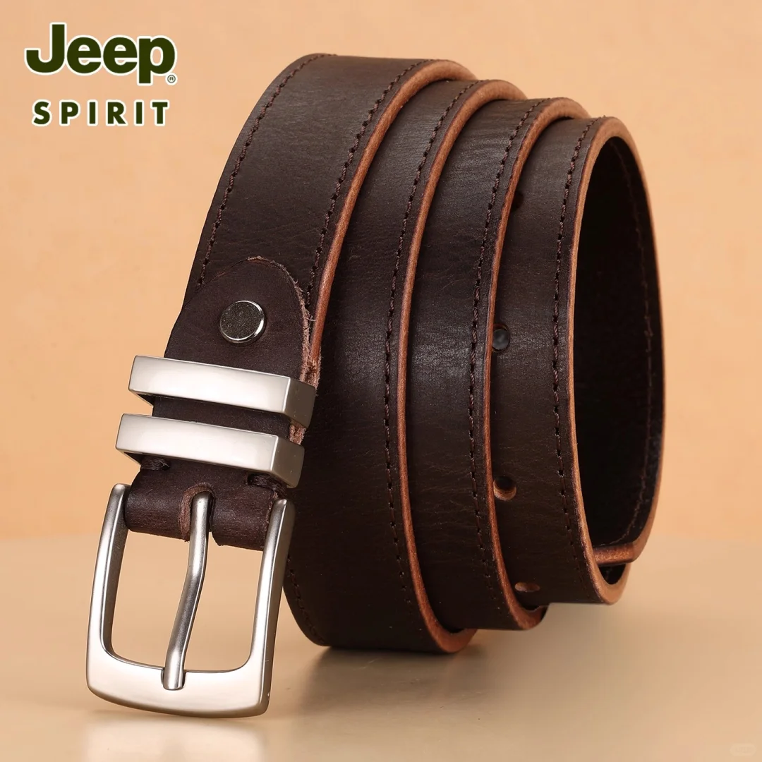 复古感拉满的头层牛皮皮带女