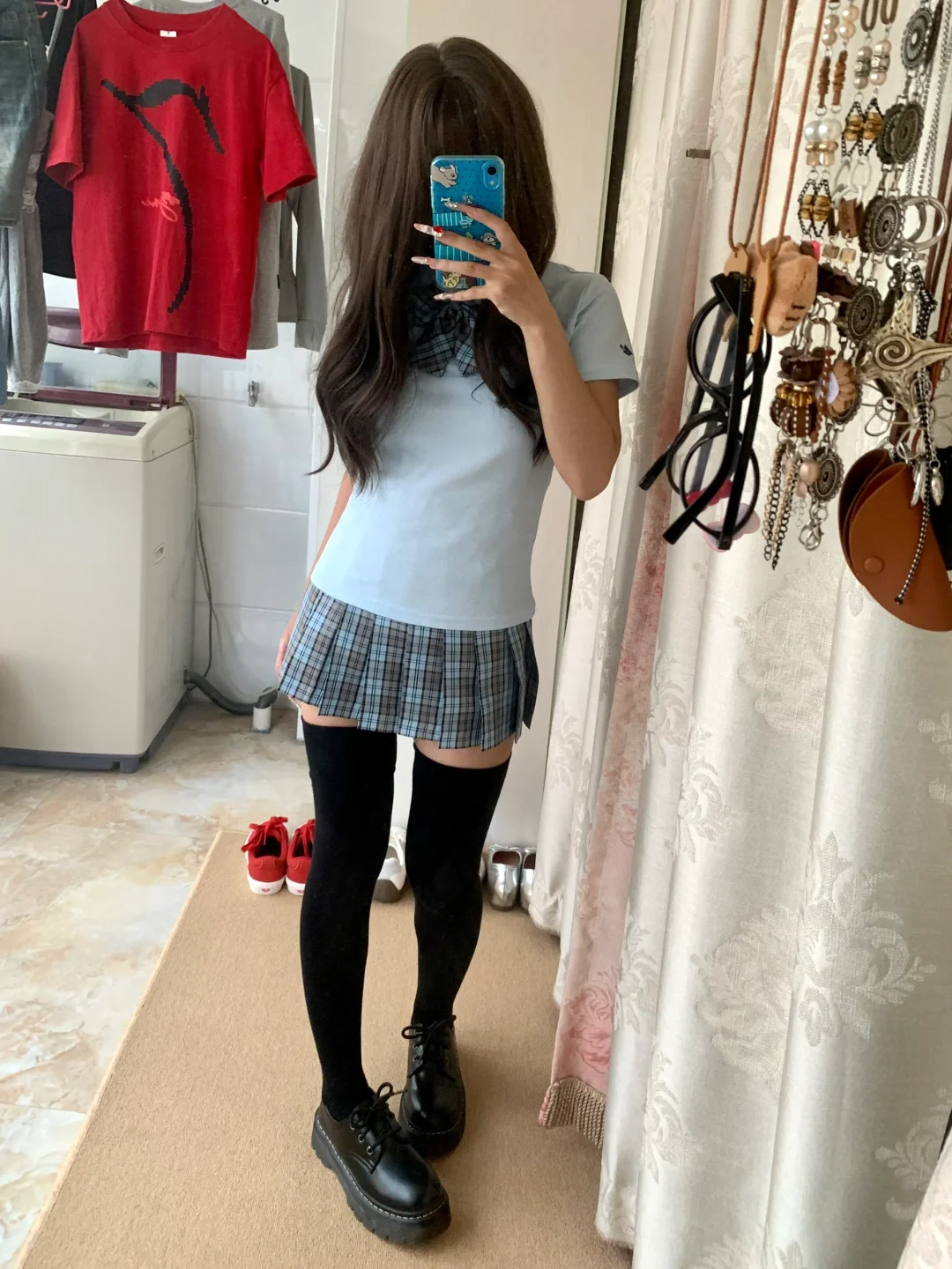 150｜78 JK压力袜黑白颜色不同长度对比！