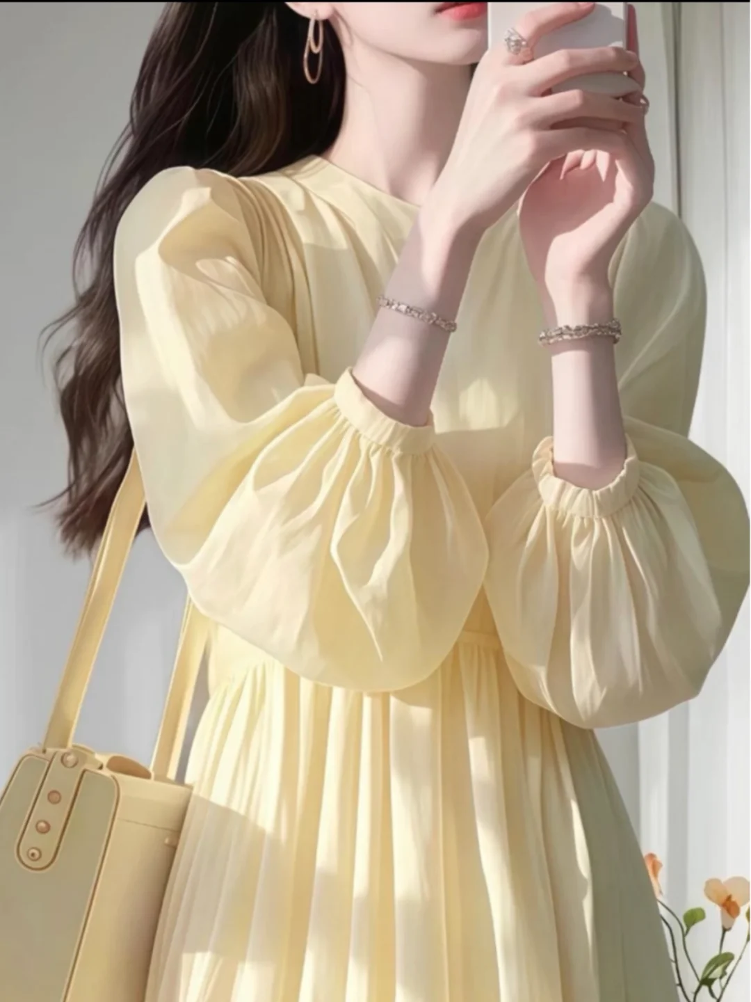 ✨黄色系连衣裙~真的太显白了💕