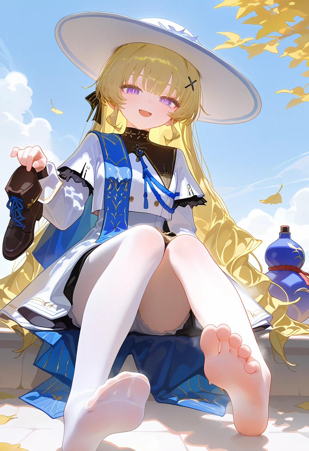 鸣潮菲比白丝玉足裸足美图壁纸分享