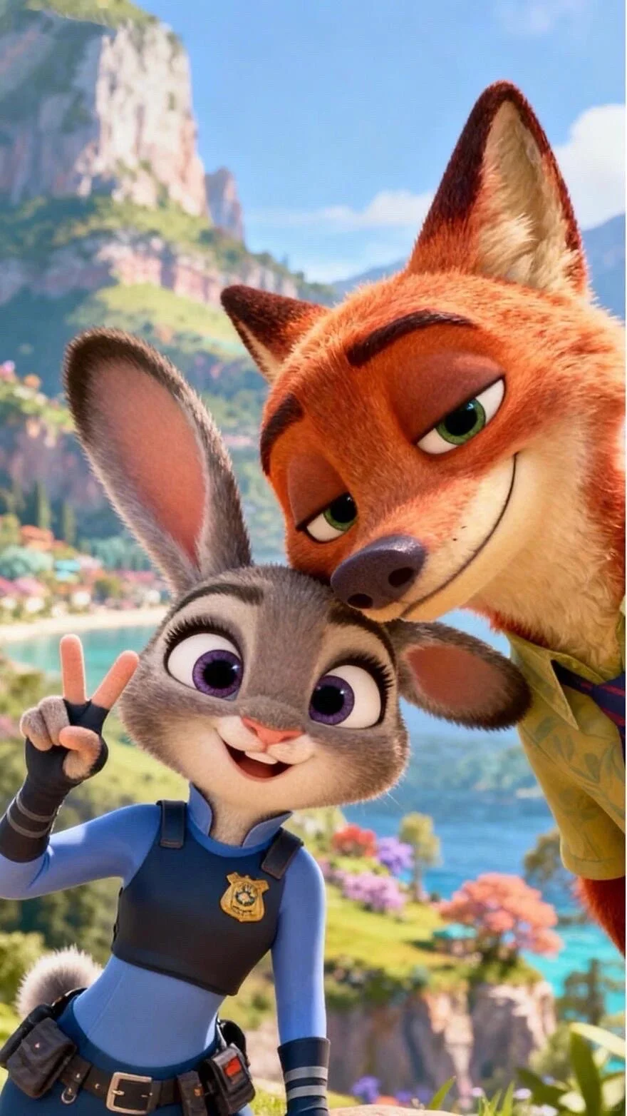 是谁还没用上尼克和朱迪的壁纸！！