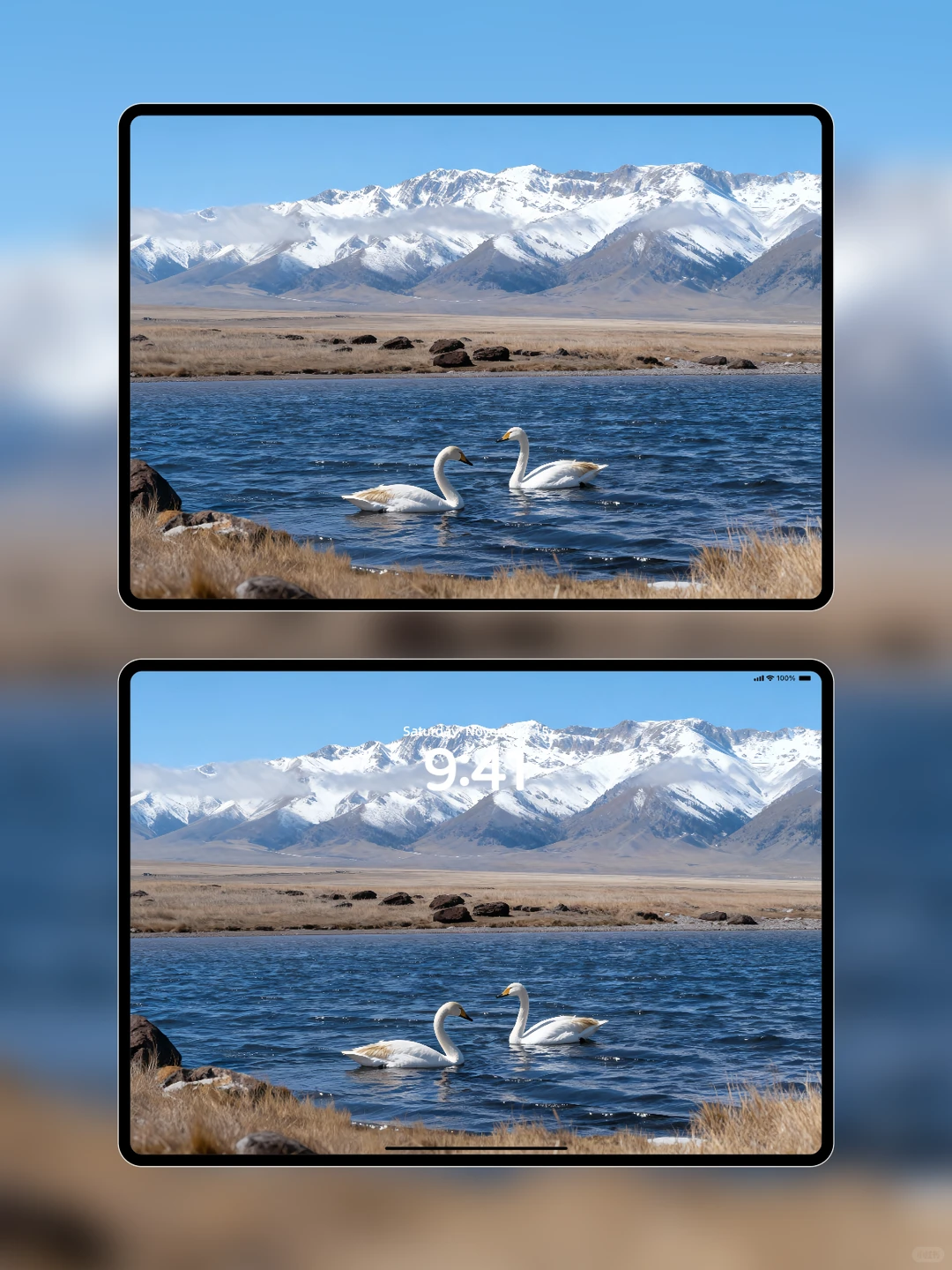 壁纸 S014 | 有一种蓝叫赛里木湖蓝