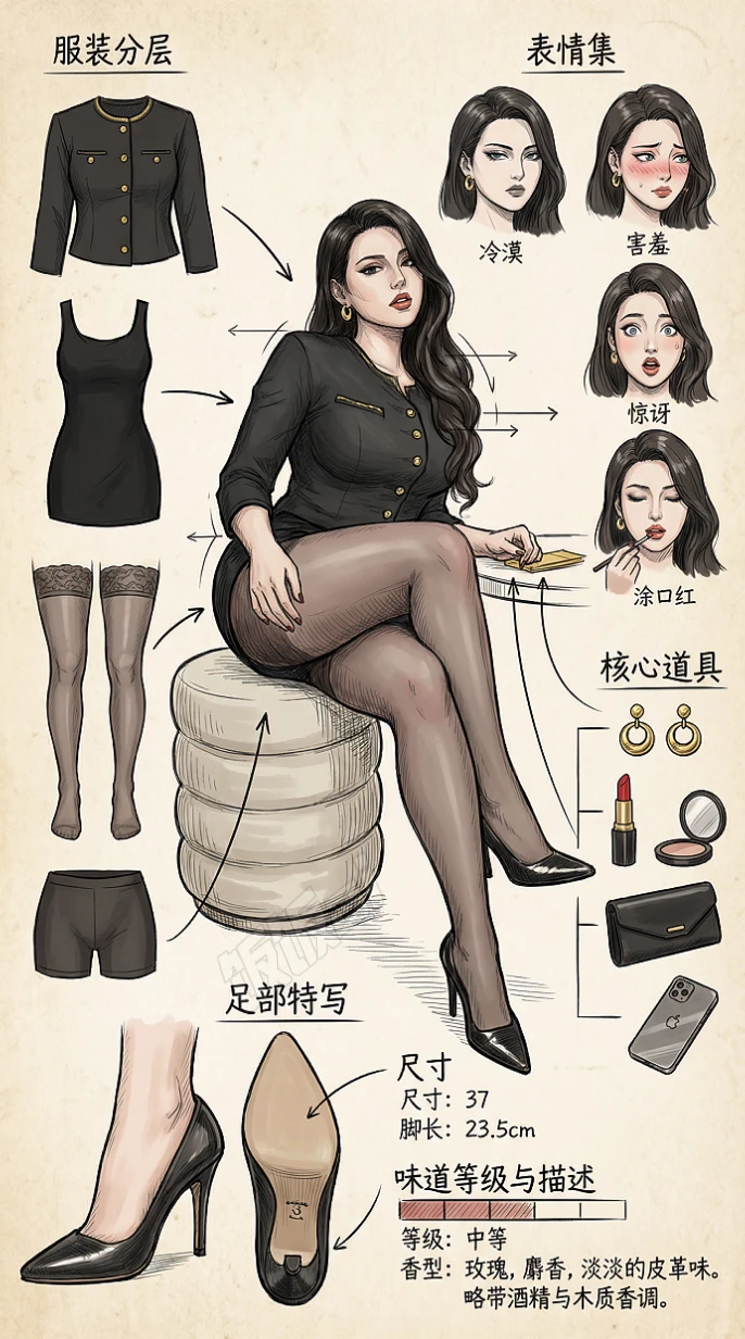 微胖女生黑丝穿搭分享