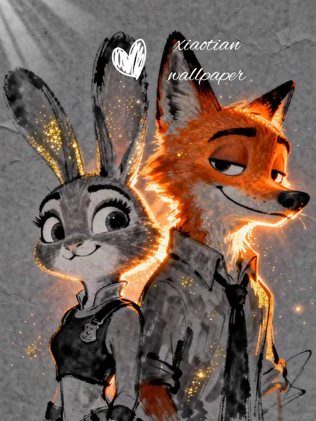 疯狂动物城壁纸 | My Love 朱迪 & 尼克