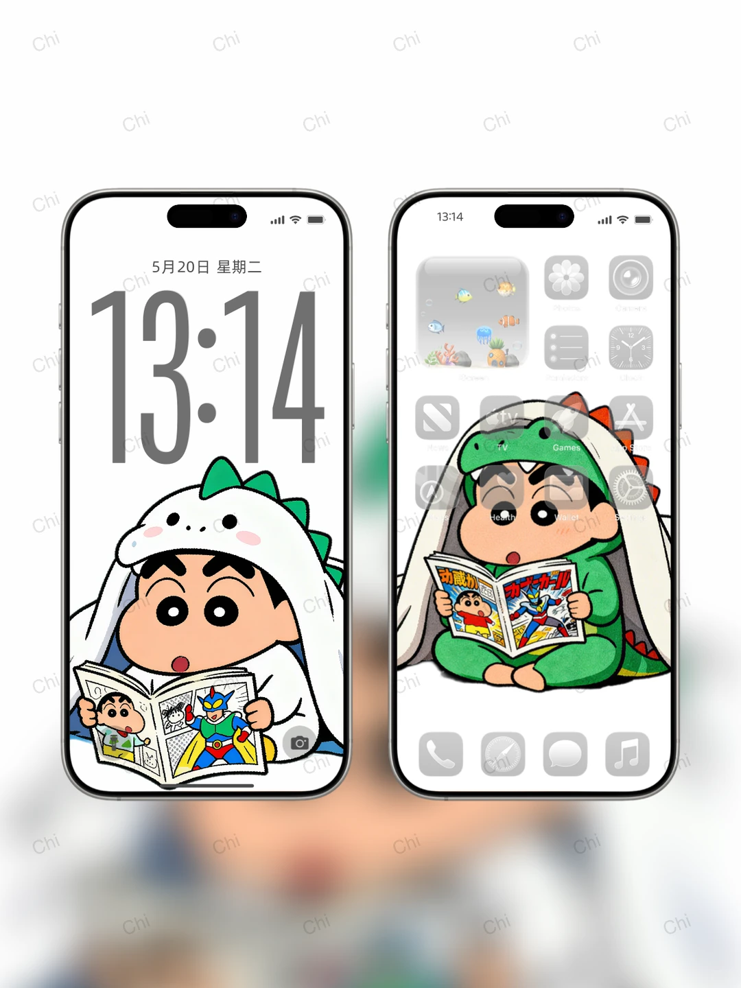 治愈一切的小新｜蜡笔小新手机壁纸