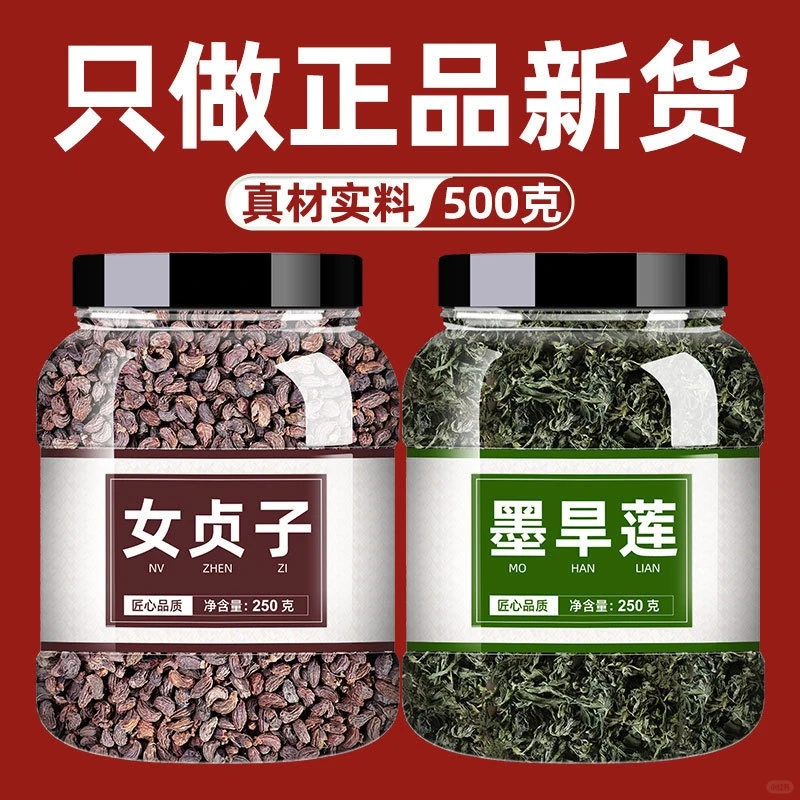 女贞子墨旱莲，养生茶饮新选择🍃