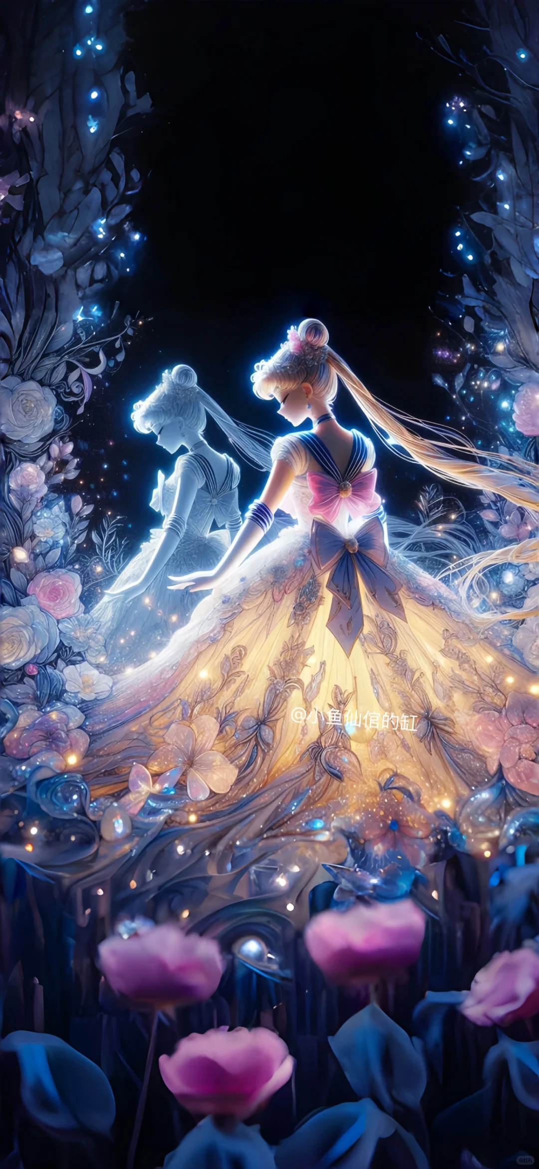 惊！美少女在百花下演绎绝美婚纱，美到窒息