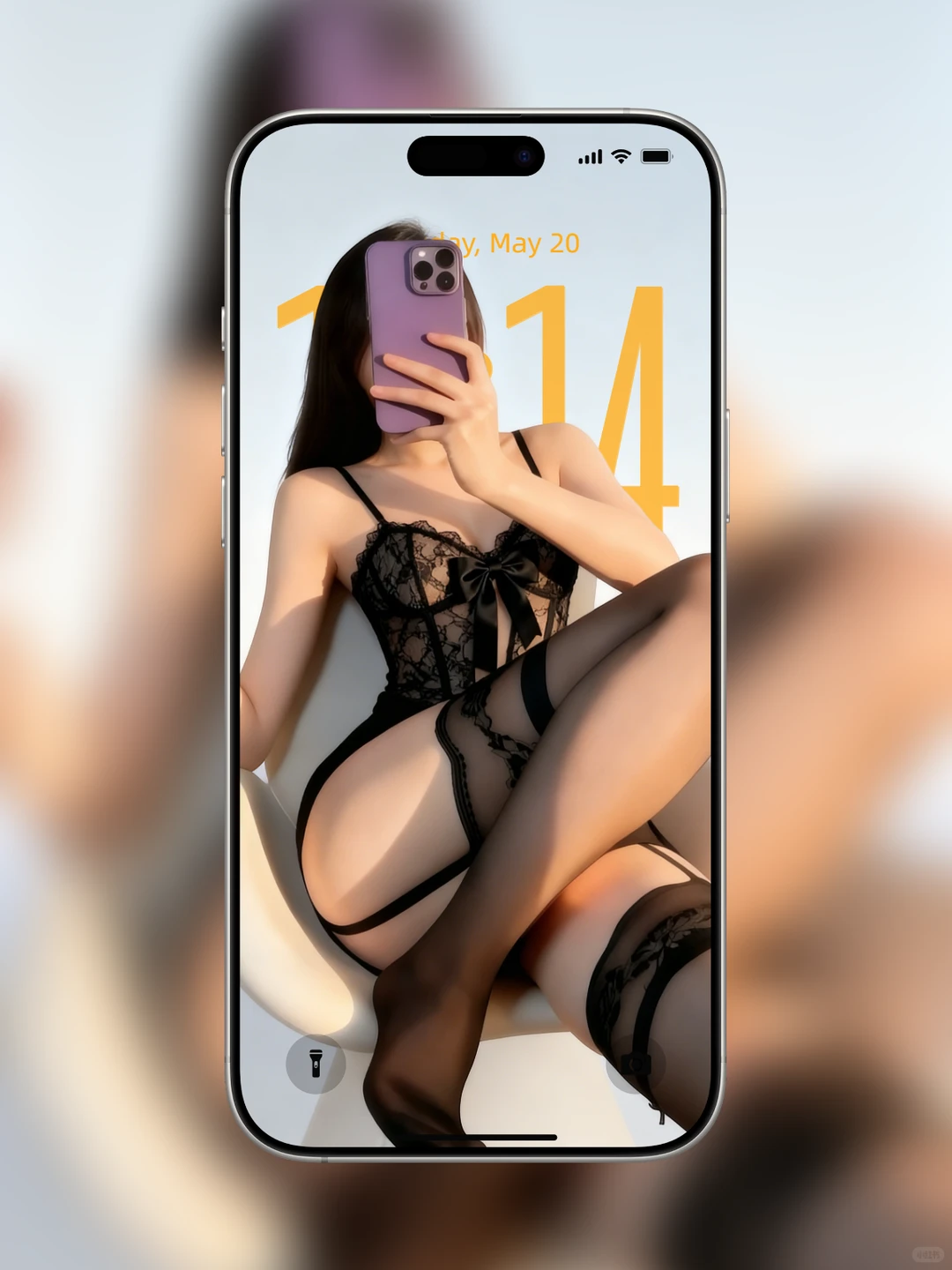 🧊手机壁纸｜黑丝壁纸，这个壁纸喜欢吗