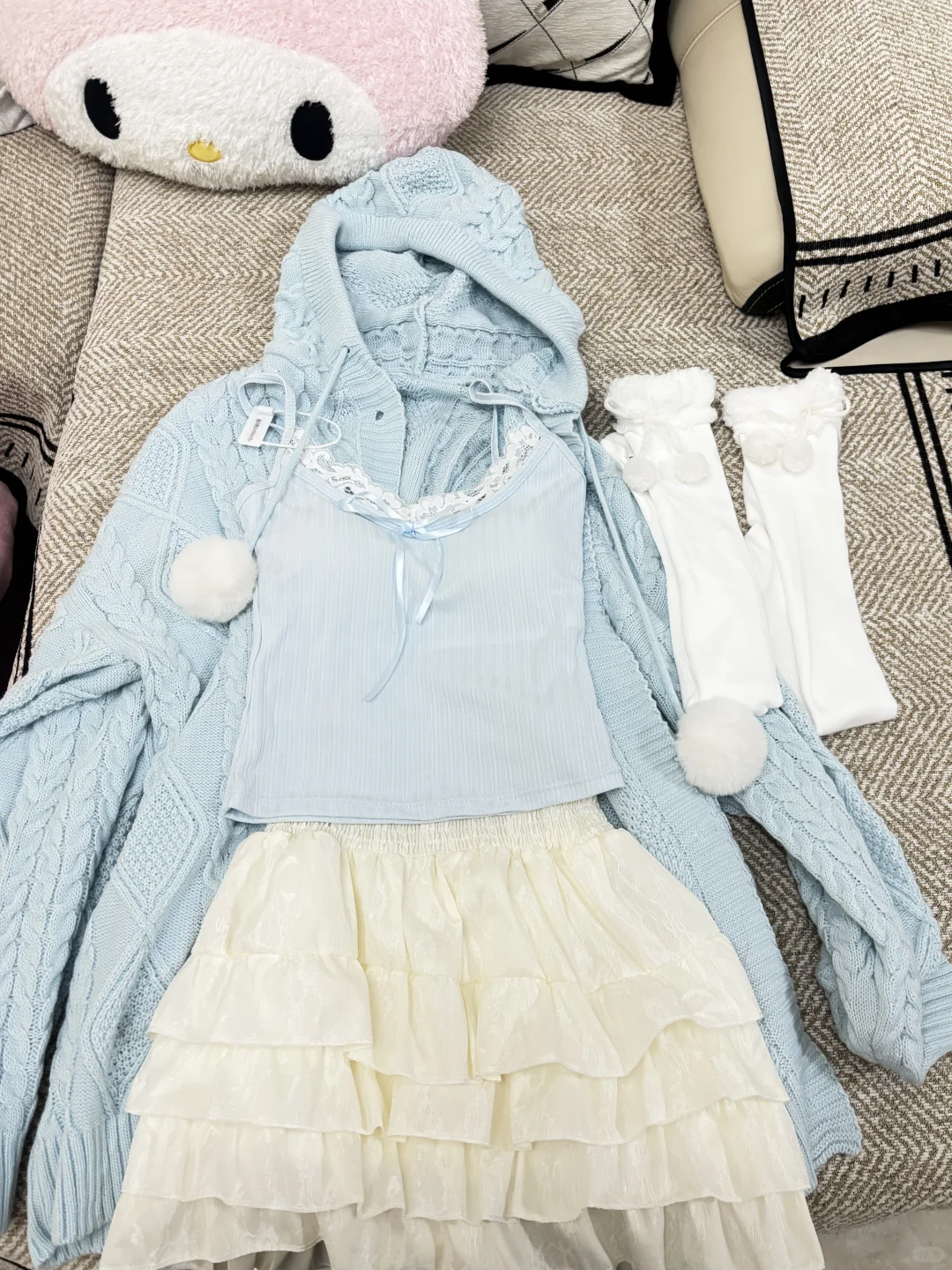 🍞59纯欲套装 只穿过一次 送袜子（未穿过