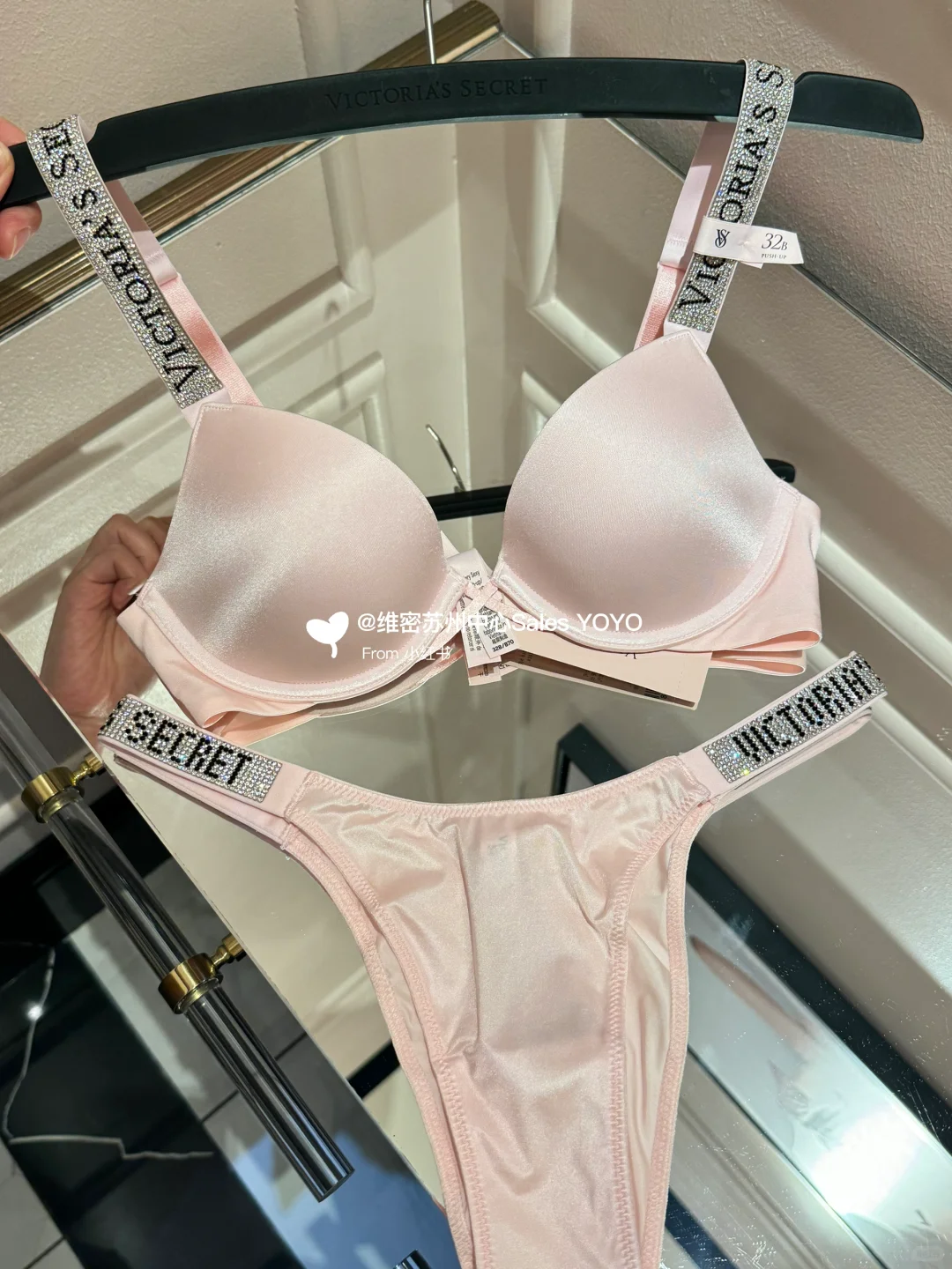 维秘新品OG2.0闪钻，粉嫩到发光的纯净粉！！！