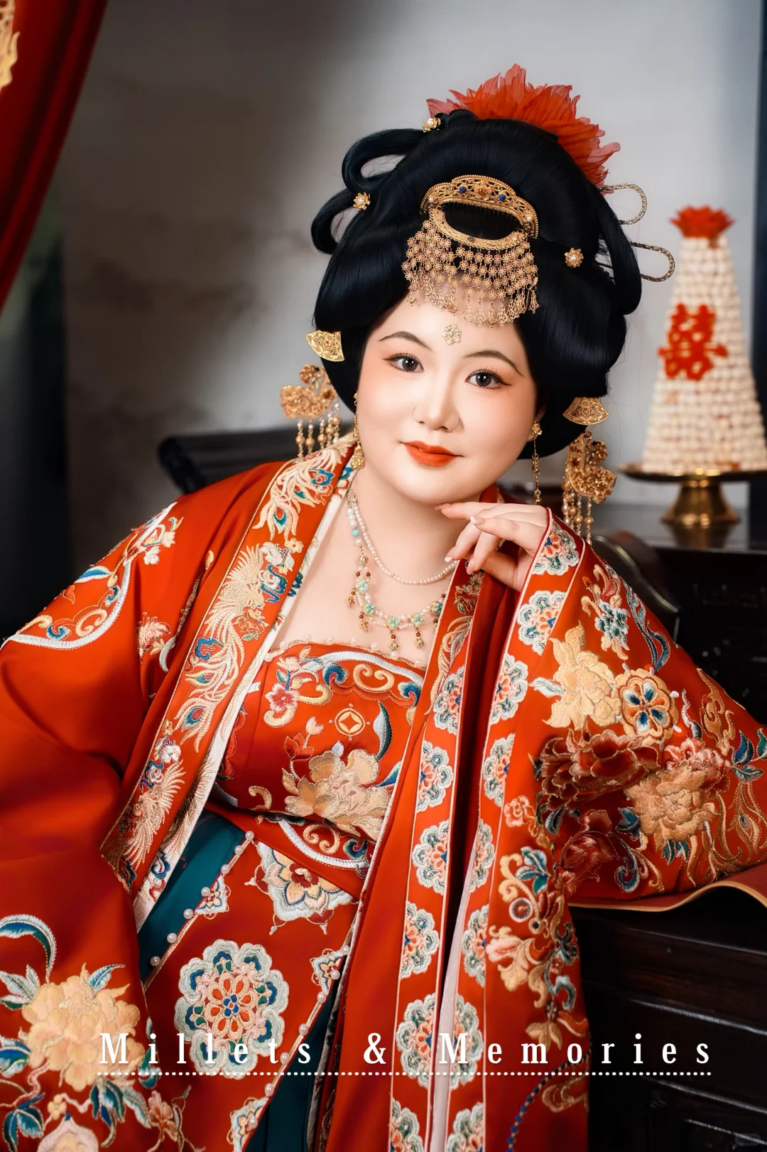 肉肉女孩穿唐制终于懂杨贵妃为啥是盛唐顶流