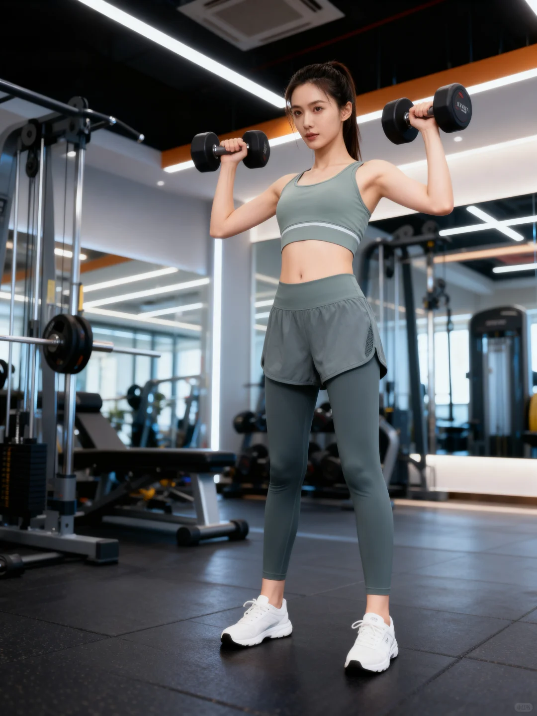 被追问的健身裤！假两件的设计太方便了！