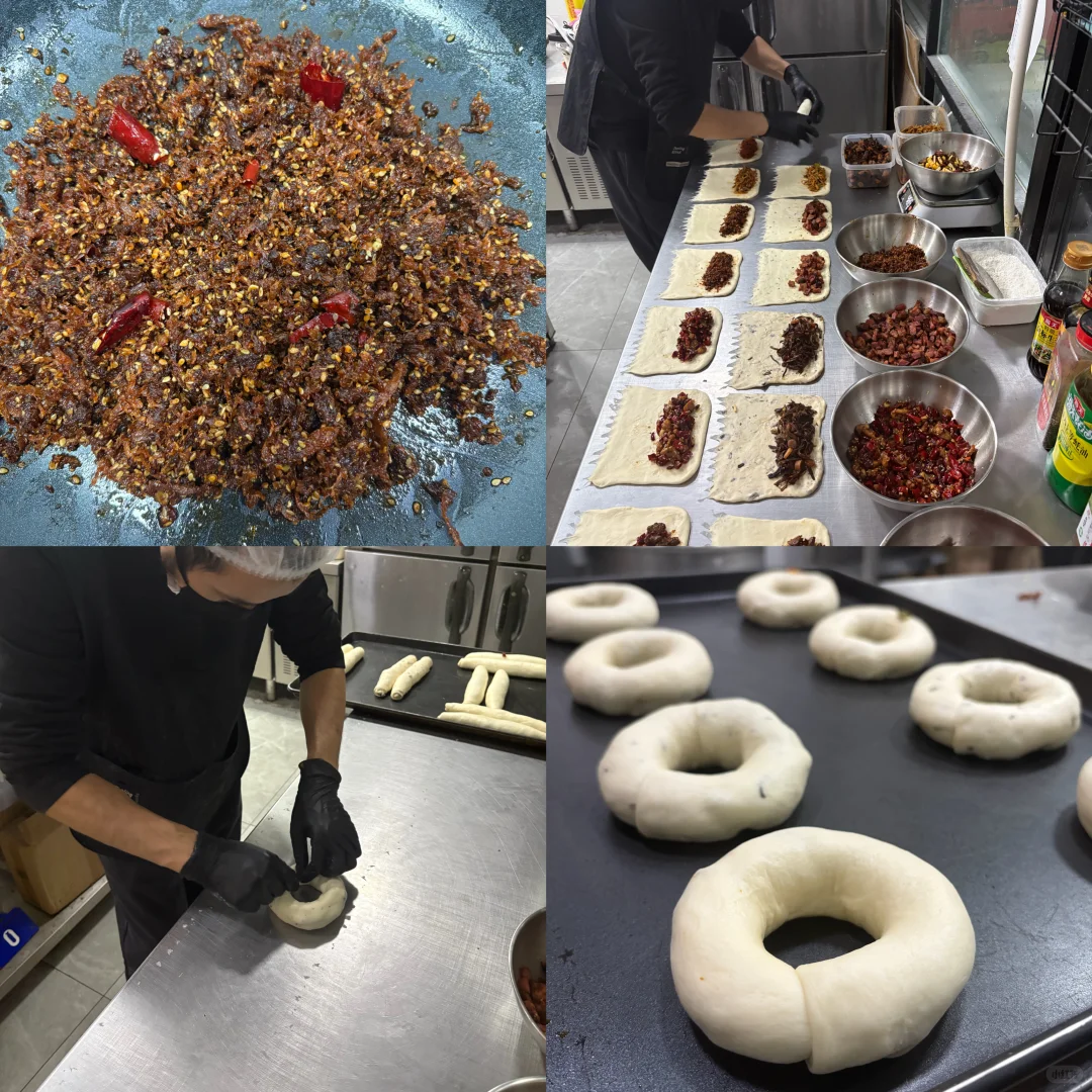 麻辣控尖叫！会拉丝的灯影牛肉丝贝果太上头