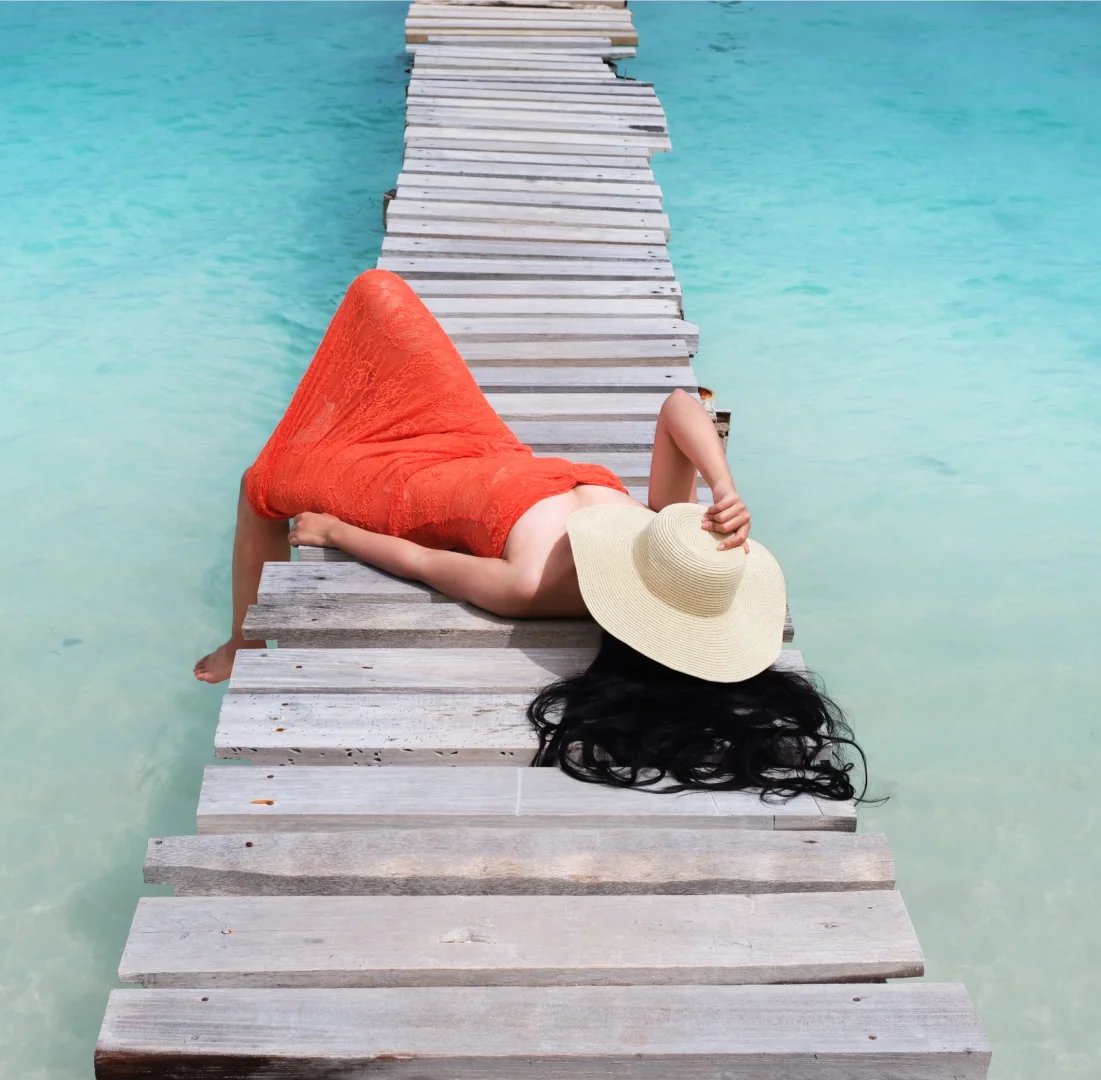 海边不化妆轻松出片！！！