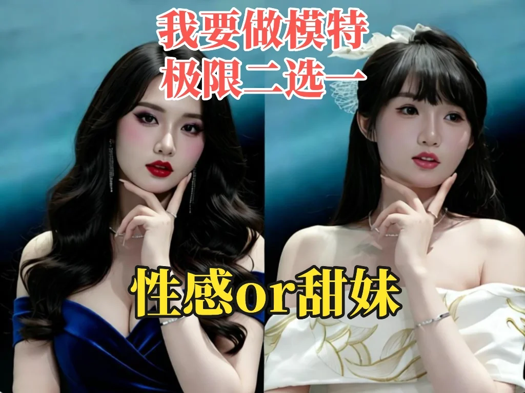 模特极限二选一，性感or甜妹