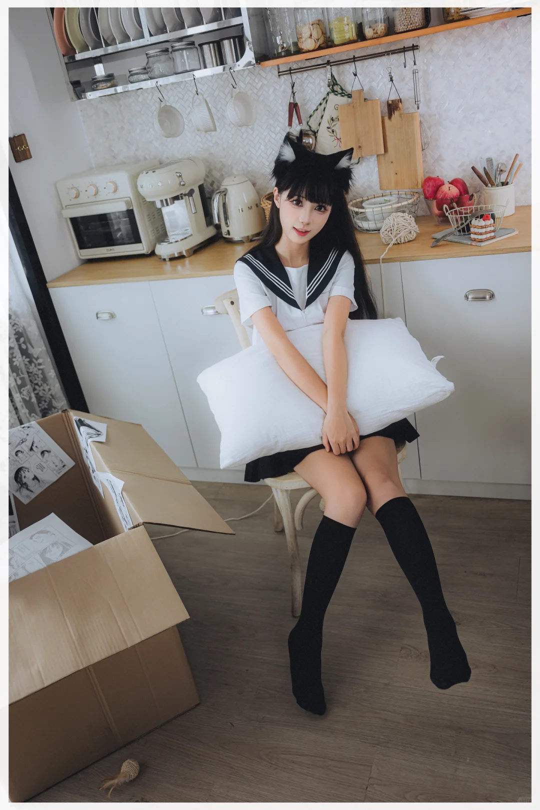 用纸箱拍的超写实jk！