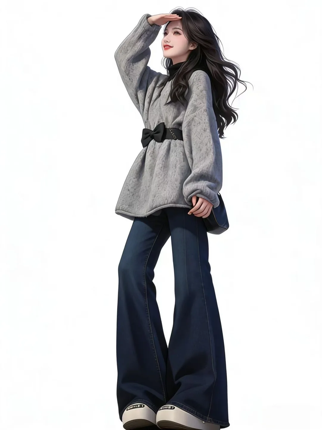 穿上秒变纸片人 泰显气质了