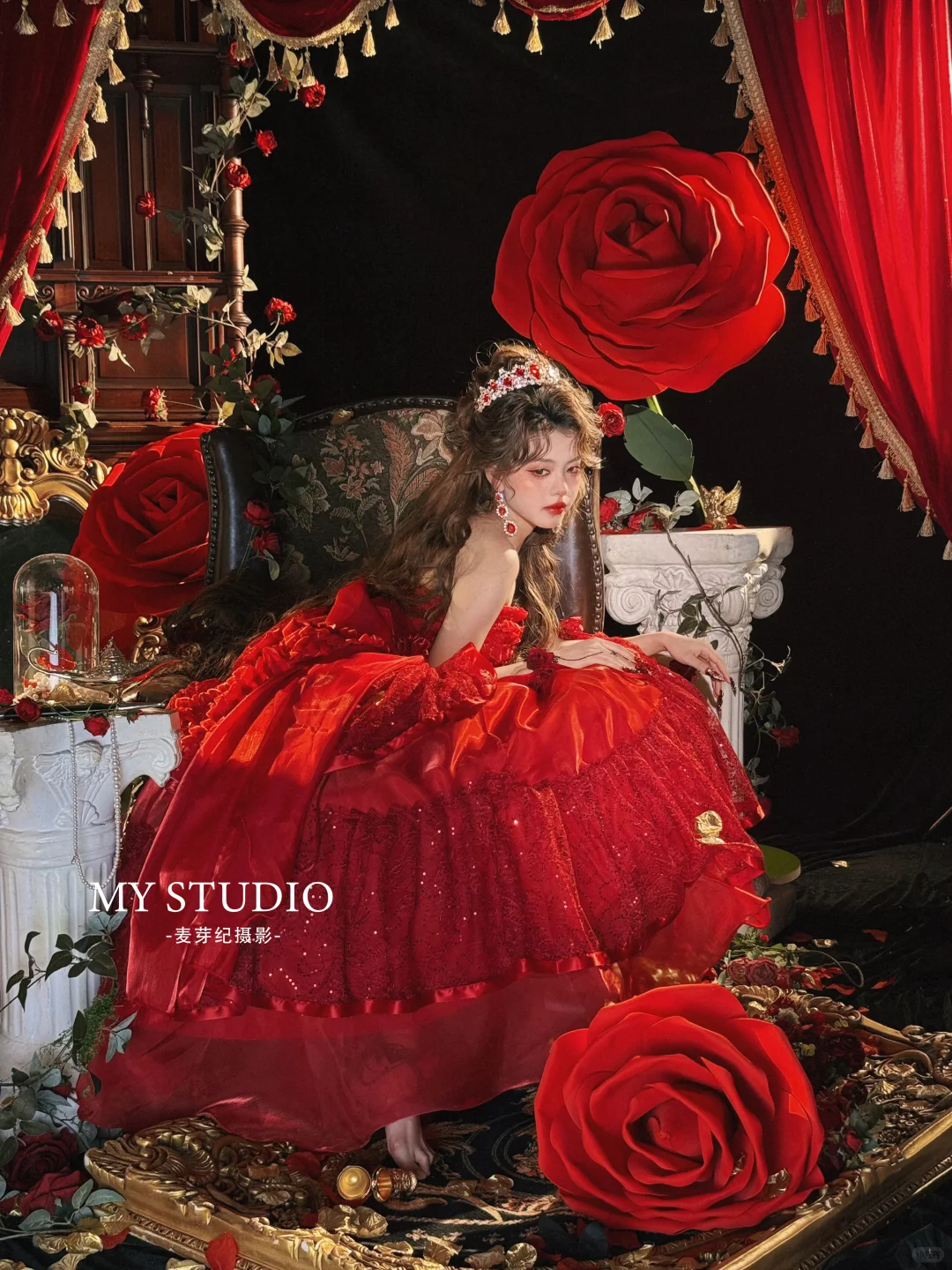 迷失在花园的玫瑰公主🥀油画少女写真