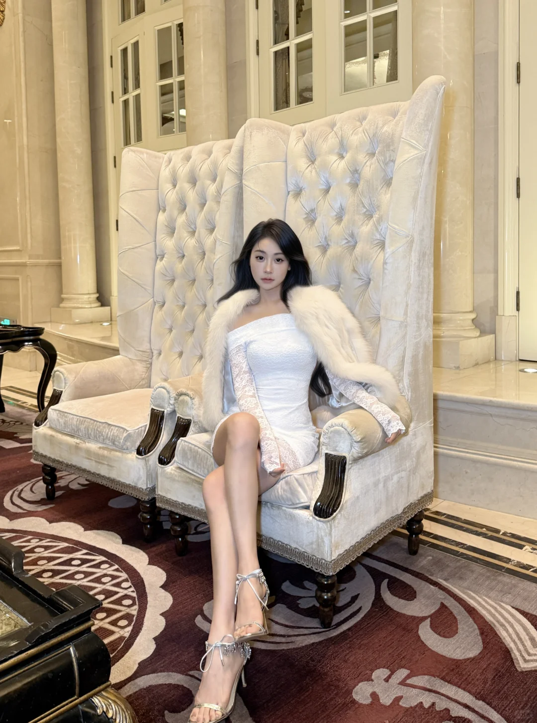 蕾丝包臀裙好有姐感