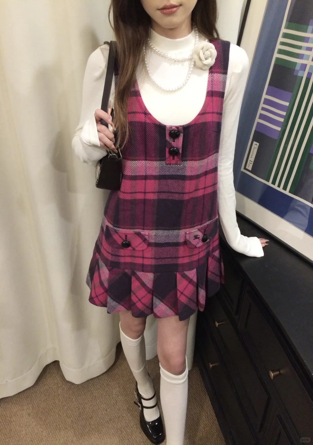 梦回千禧‼️火龙果辣妹背心裙bbr～