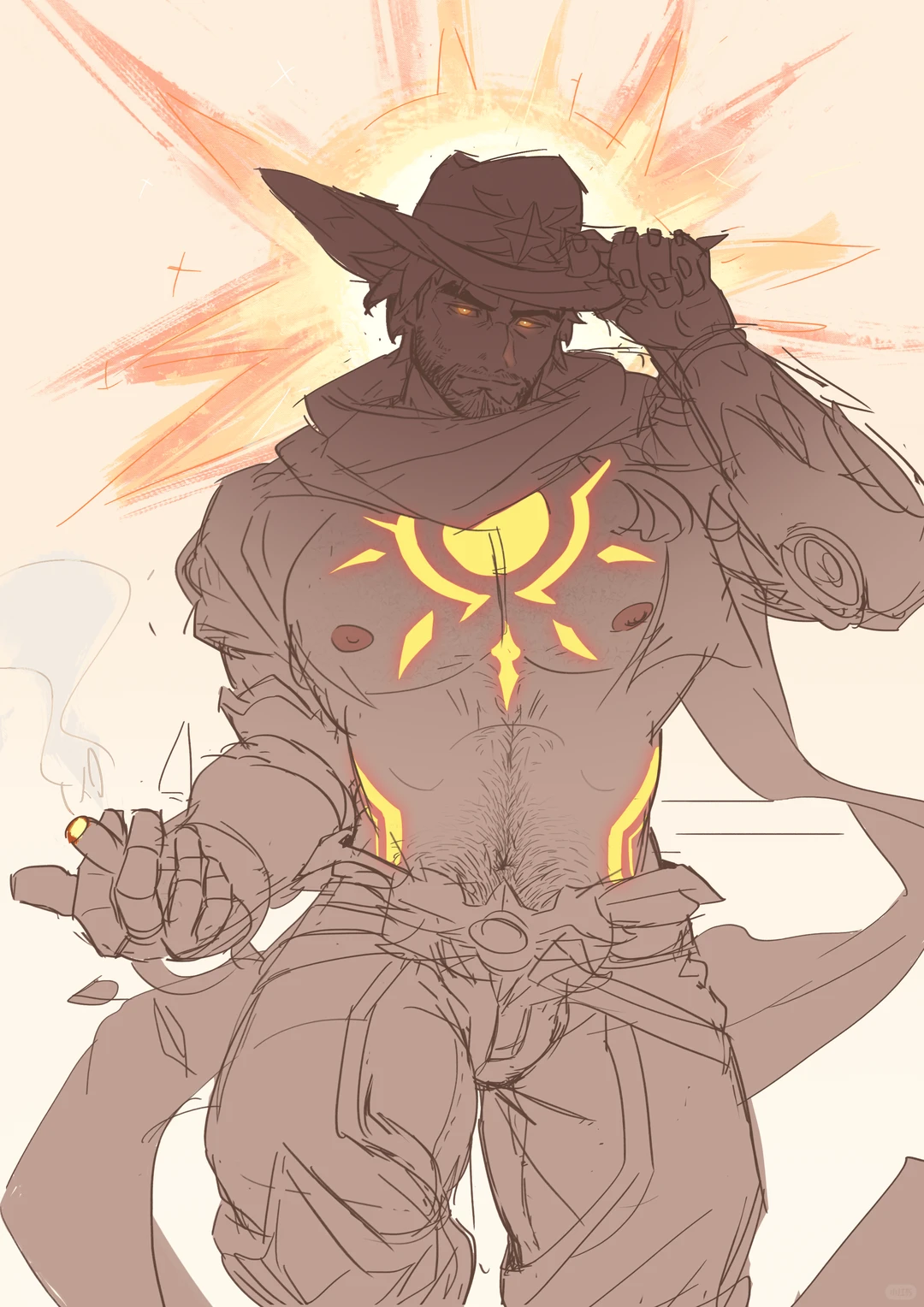 虽然新皮肤一般但腹毛真的很涩