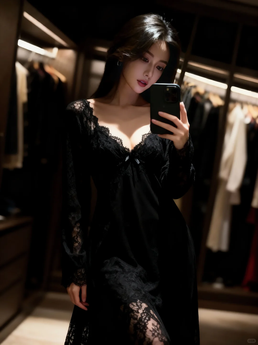 黑丝绒与蕾丝，是我和自己的私语❤️