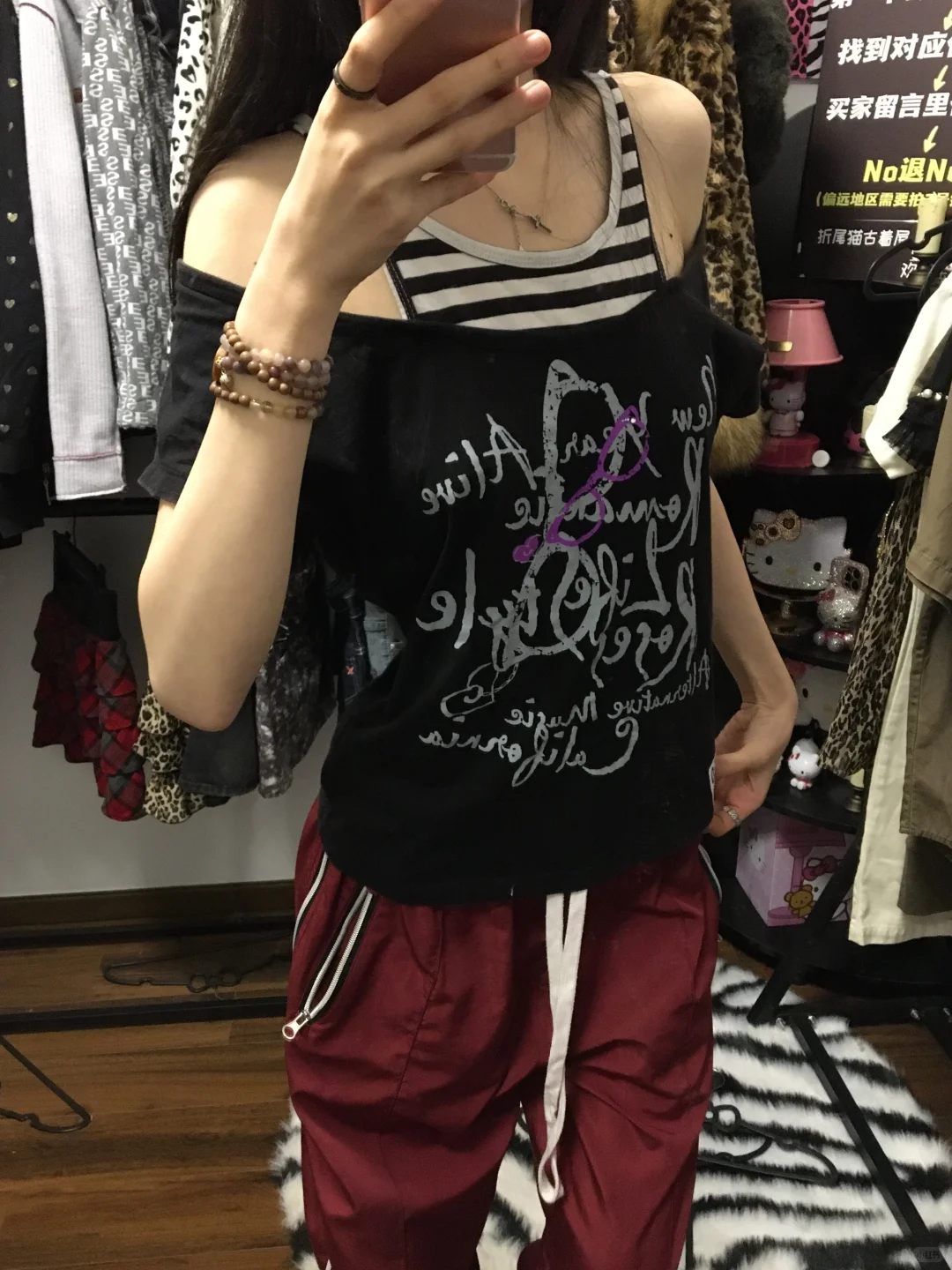 辣妹古着上身分享、太好看了！！！