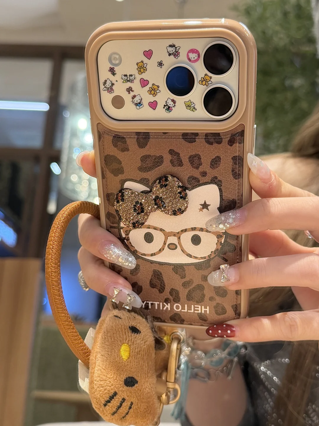 辣妹预警*♡+*.轻朋克亚亚感豹纹kitty好酷辣