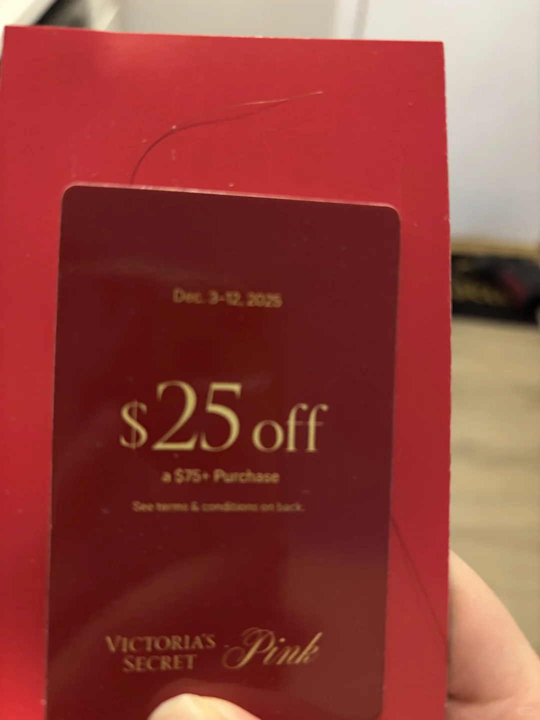 维秘满75➖25刀优惠券 用不上了 有姐妹要么