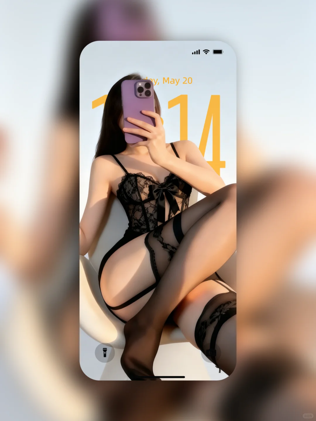 🧊手机壁纸｜黑丝壁纸，这个壁纸喜欢吗