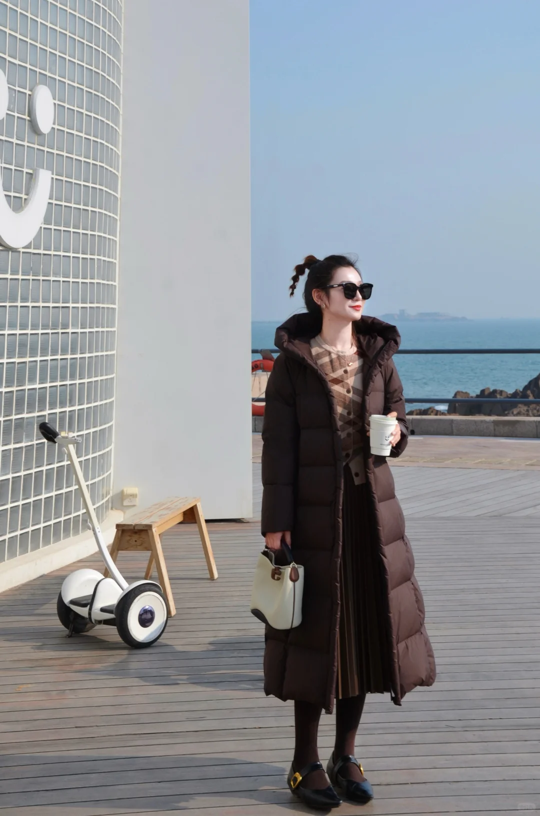 冬日海边|蓝色棕色好配啊