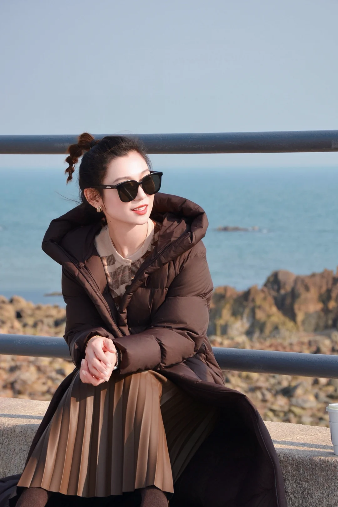 冬日海边|蓝色棕色好配啊