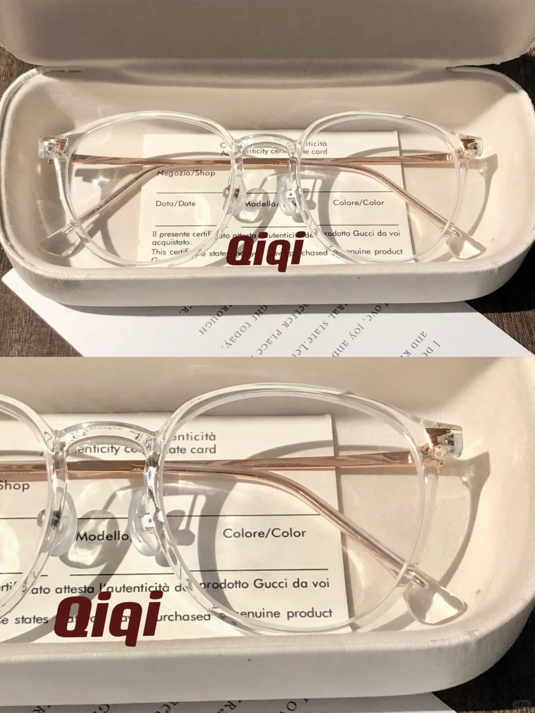 找到了高级透明金纯欲圆框👓适合所有脸型～