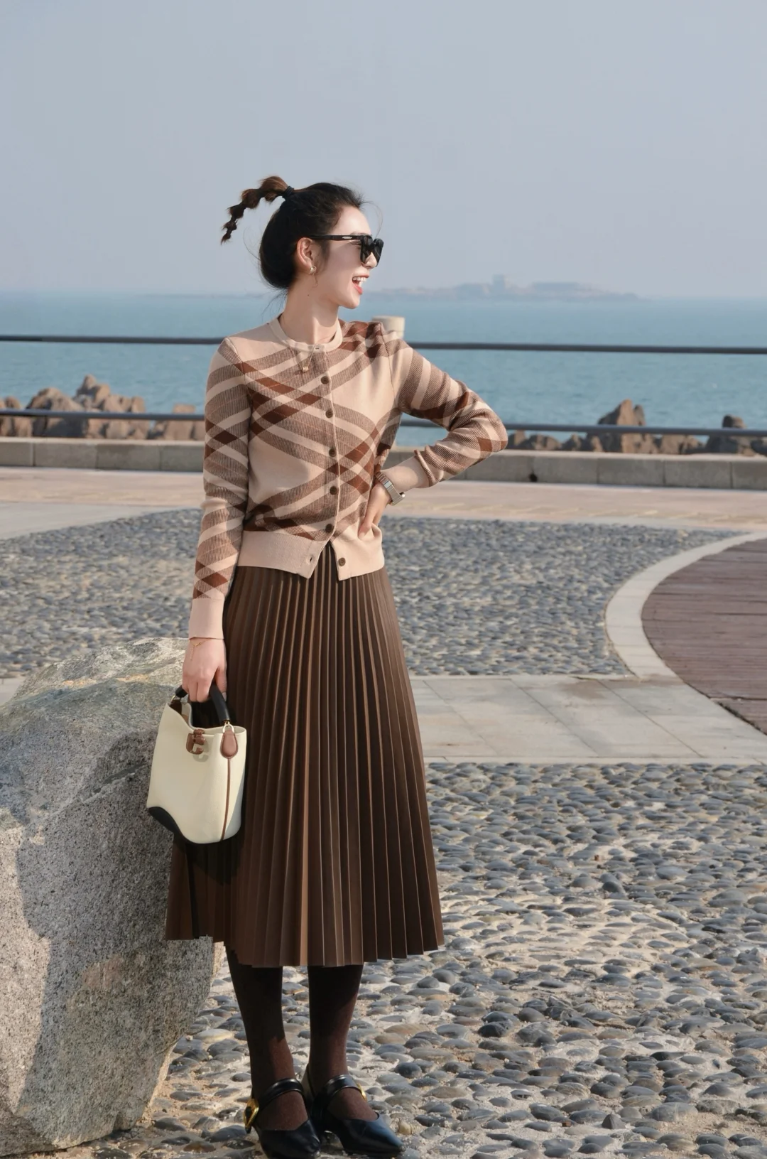 冬日海边|蓝色棕色好配啊