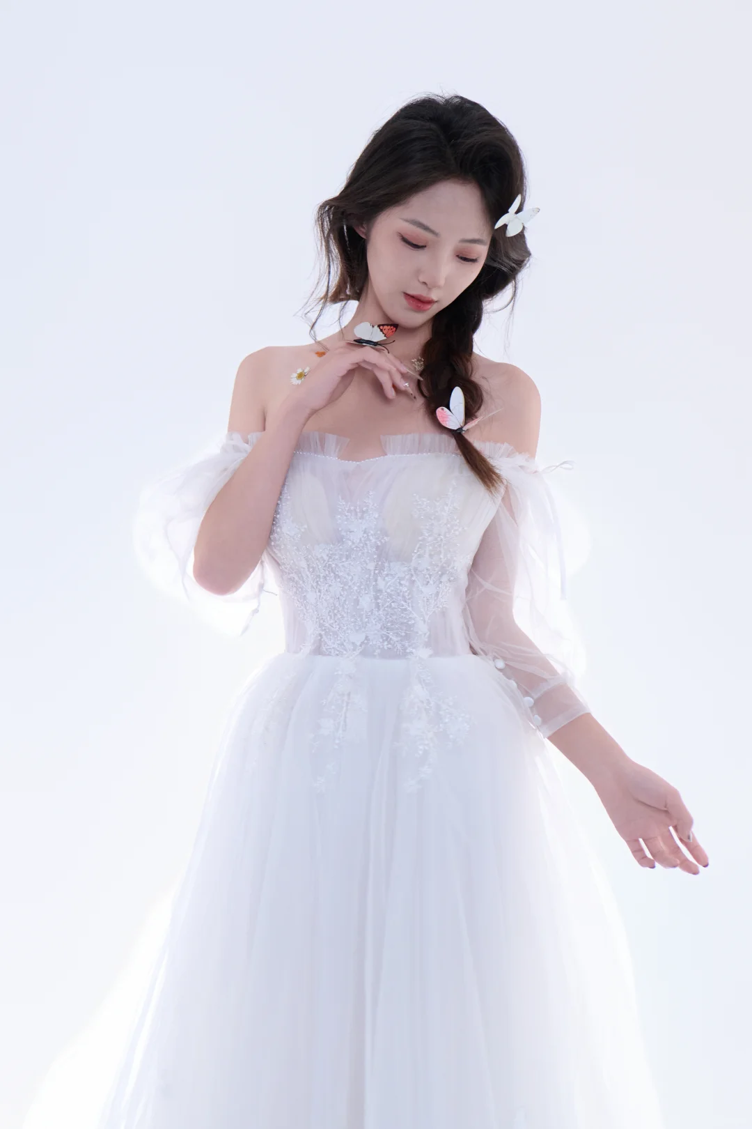 拍到了一位顶级模特