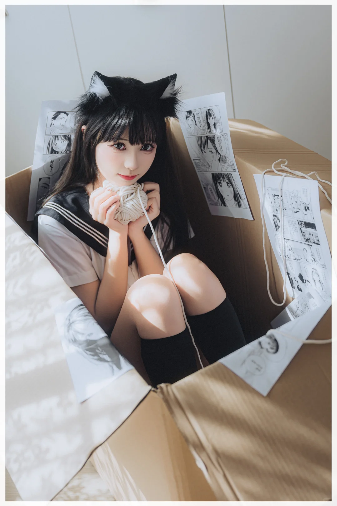 用纸箱拍的超写实jk！